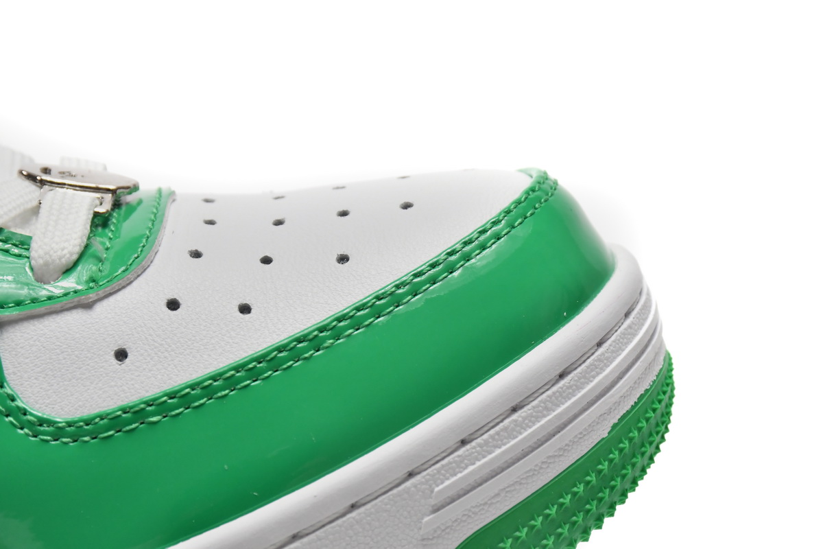A Bathing Ape Bape Sta Low White Green   1H70-191-001