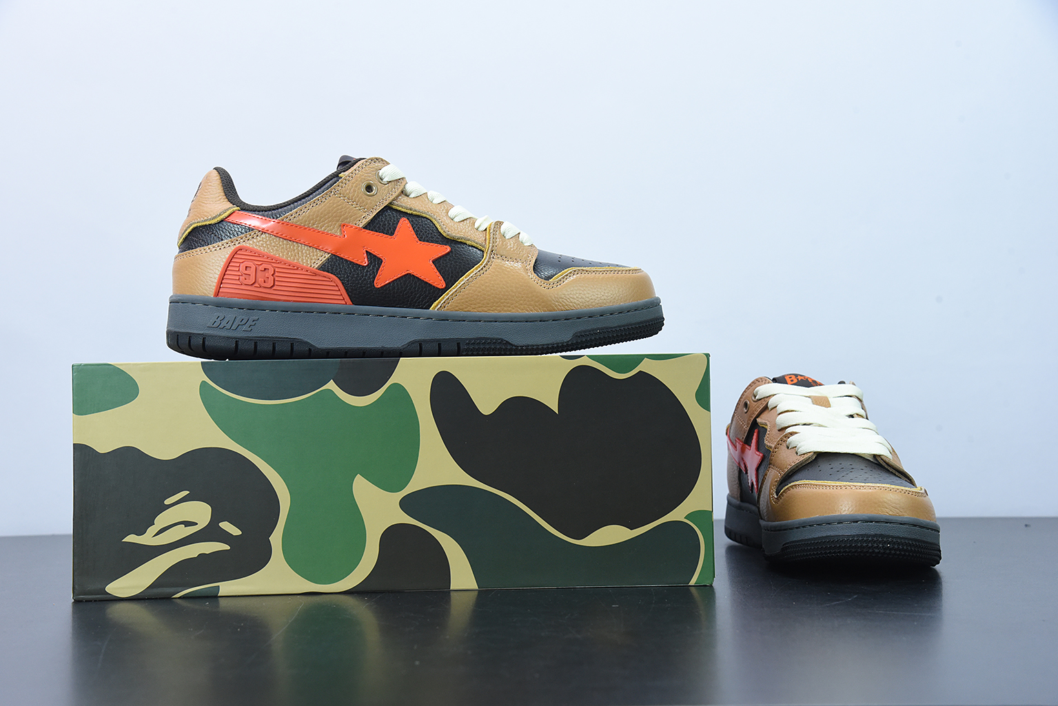 A Bathing Ape Bape SK8 Sta Brown Orange 1G70191034