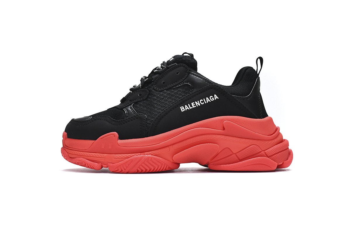 Ba***ci*ga Triple S Black Dark Red   536737 W2FZ1 1060