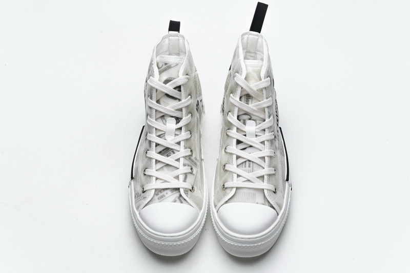 Dior B23 Oblique Transparency High H565 White Black
