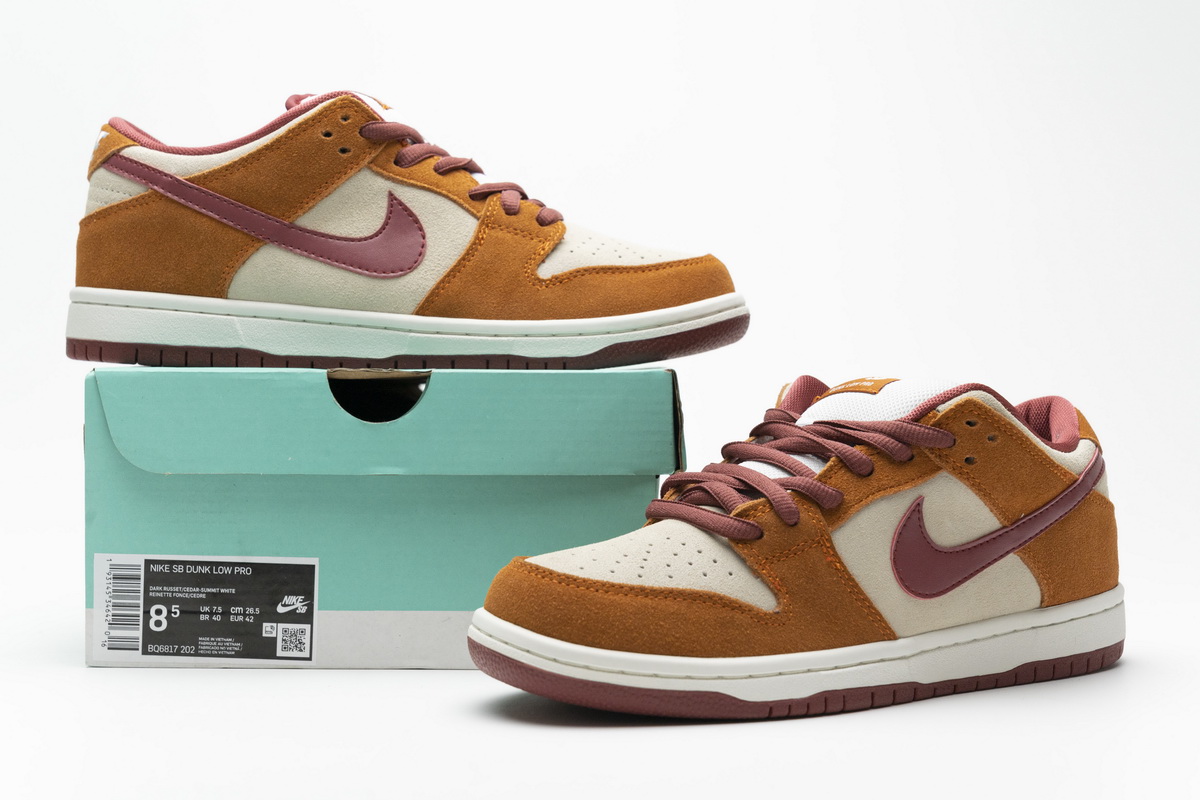 Nike SB Dunk Low Pro Dark Russet Cedar   BQ6817-202