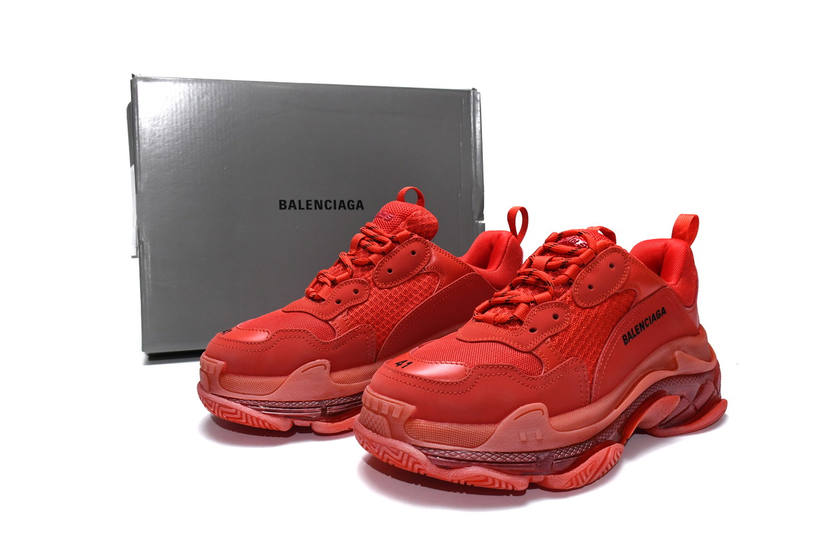 Ba***ci*ga Triple S Dark Red   541624 W09O1 6500