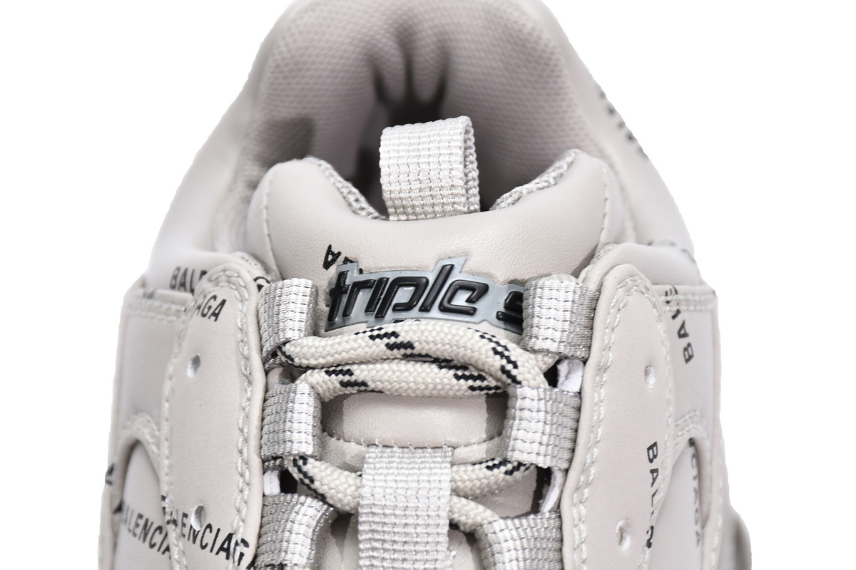 Ba***ci*ga Triple S Letter Beige  524039 W2FA1 9710