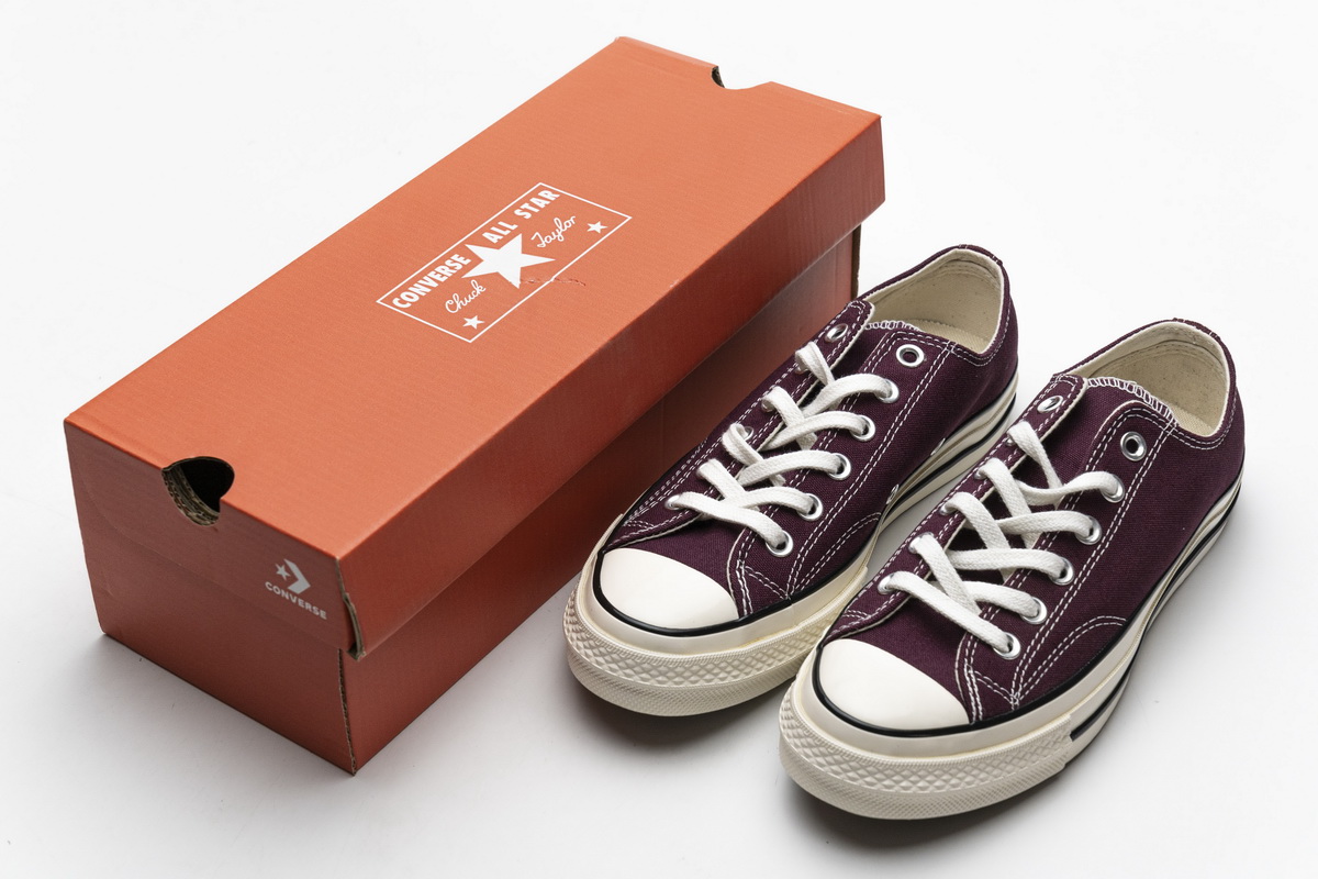 Converse Chuck 70 OX Dark Burgundy Black Egret  162059C