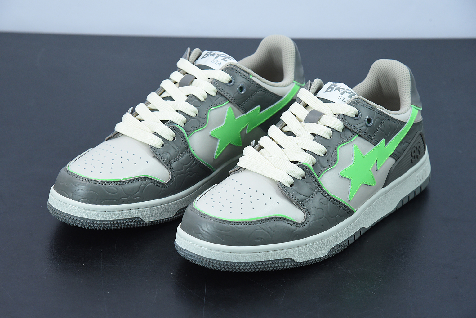 A Bathing Ape Bape SK8 Sta Grey Green 1G70191034
