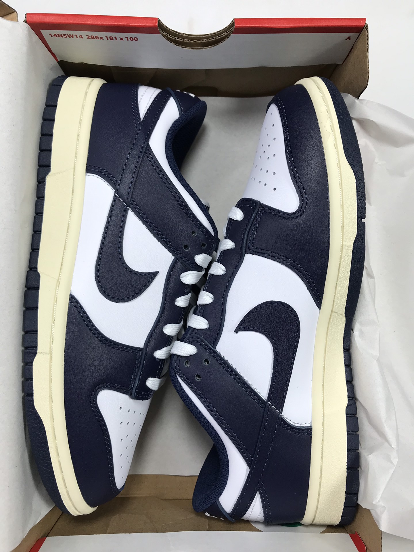 M Batch  NIKE DUNK LOW "Midnight Navy and White"  DD1503-115