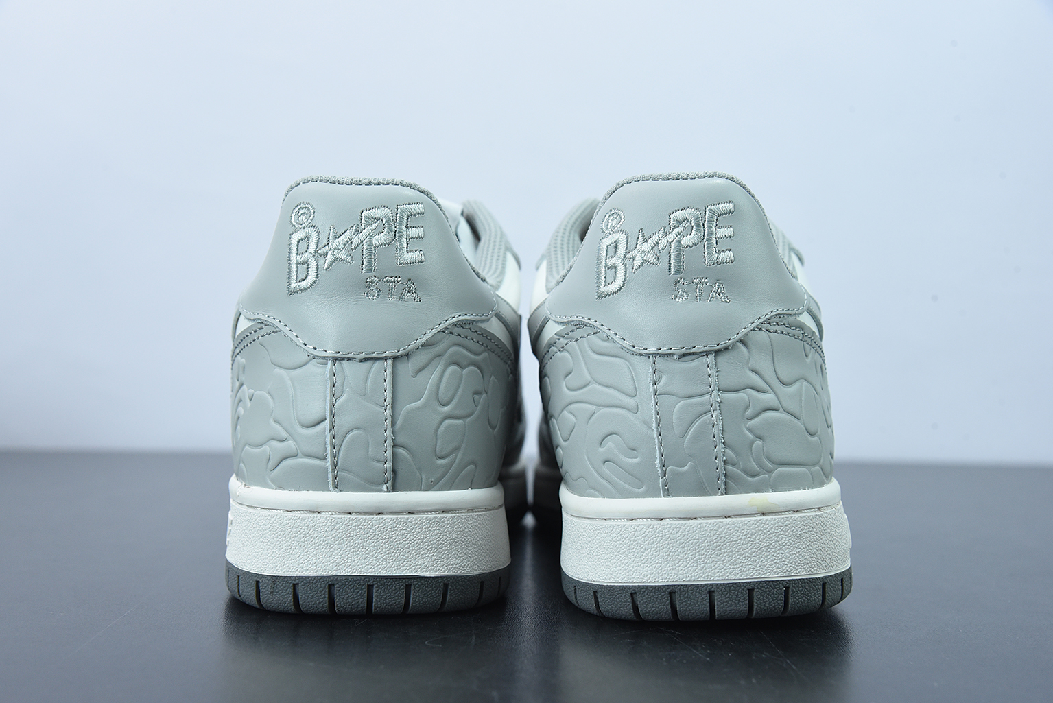 A Bathing Ape Court Sta Light Grey Cream 1G70191034