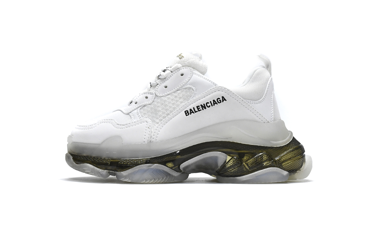 Ba***ci*ga Triple S White Black   541624 W2GS1 9012