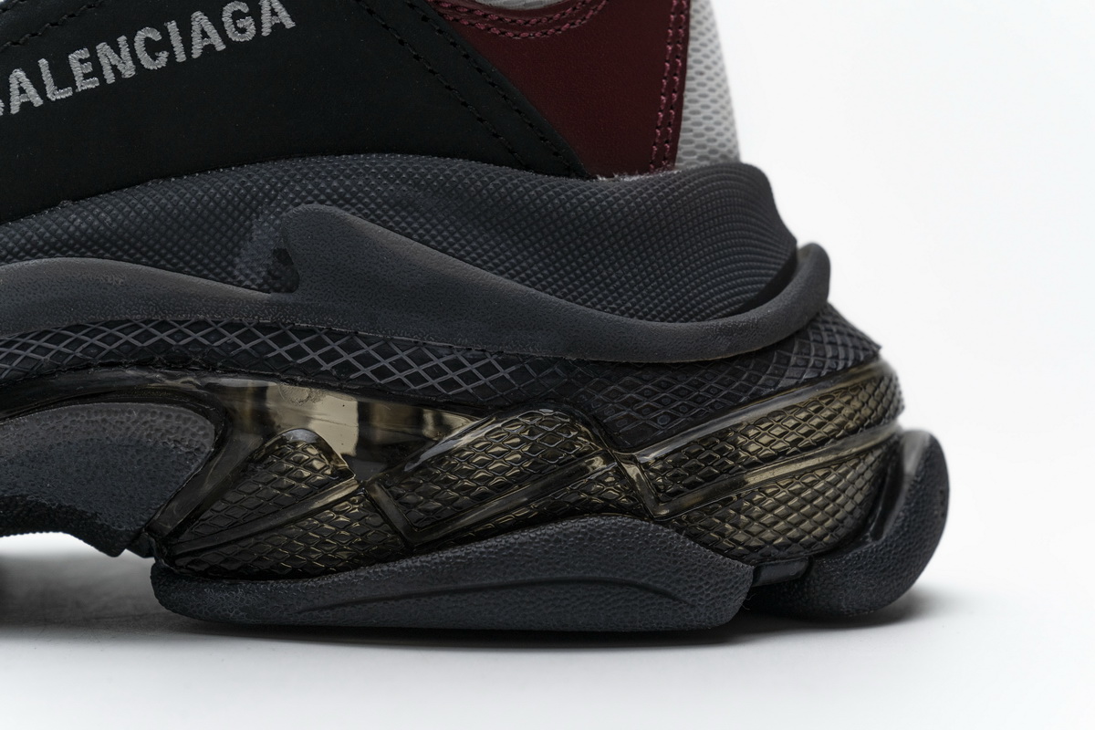 Ba***ci*ga Triple S Black Brown Red  541624 W09O1 2268