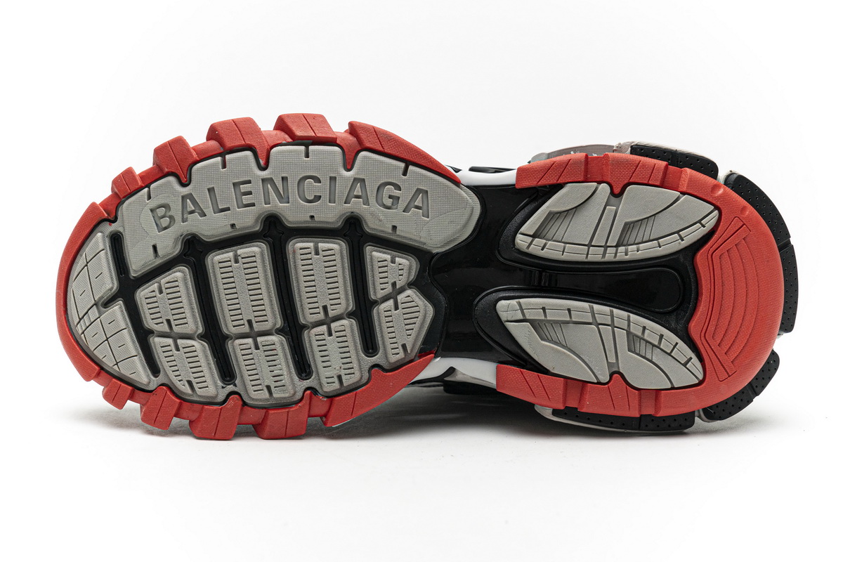 Ba***ci*ga Track 2 Sneaker Grey Red   570391 W2GN3 1003