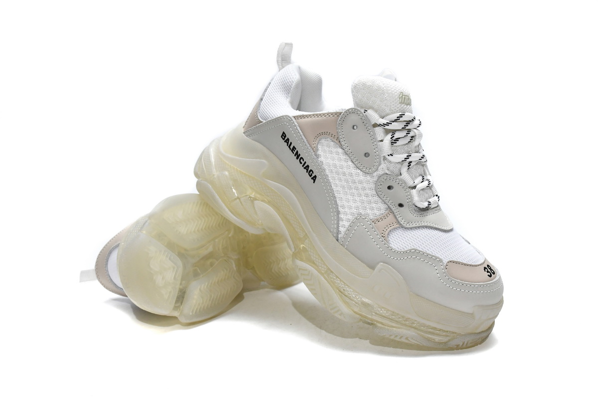 Ba***ci*ga Triple S White   544351 W09E1 9000