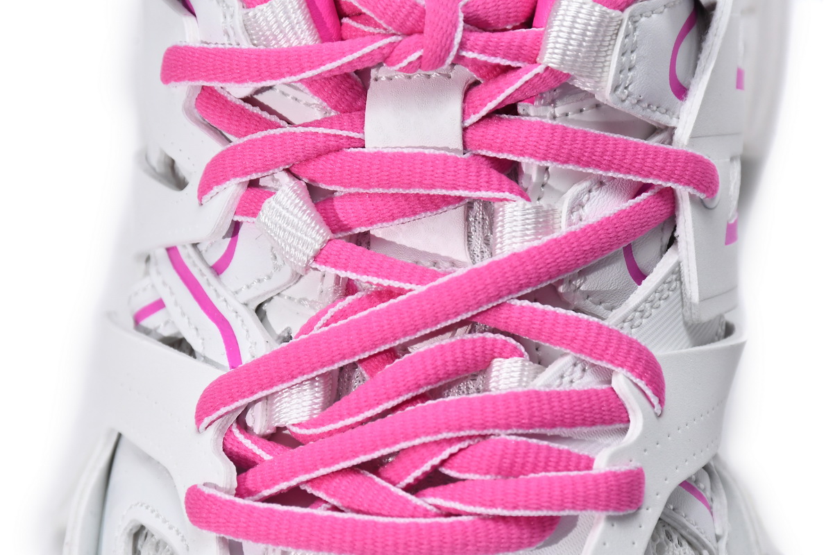 Ba***ci*ga Track White Pink  653813 W3CP6 9055