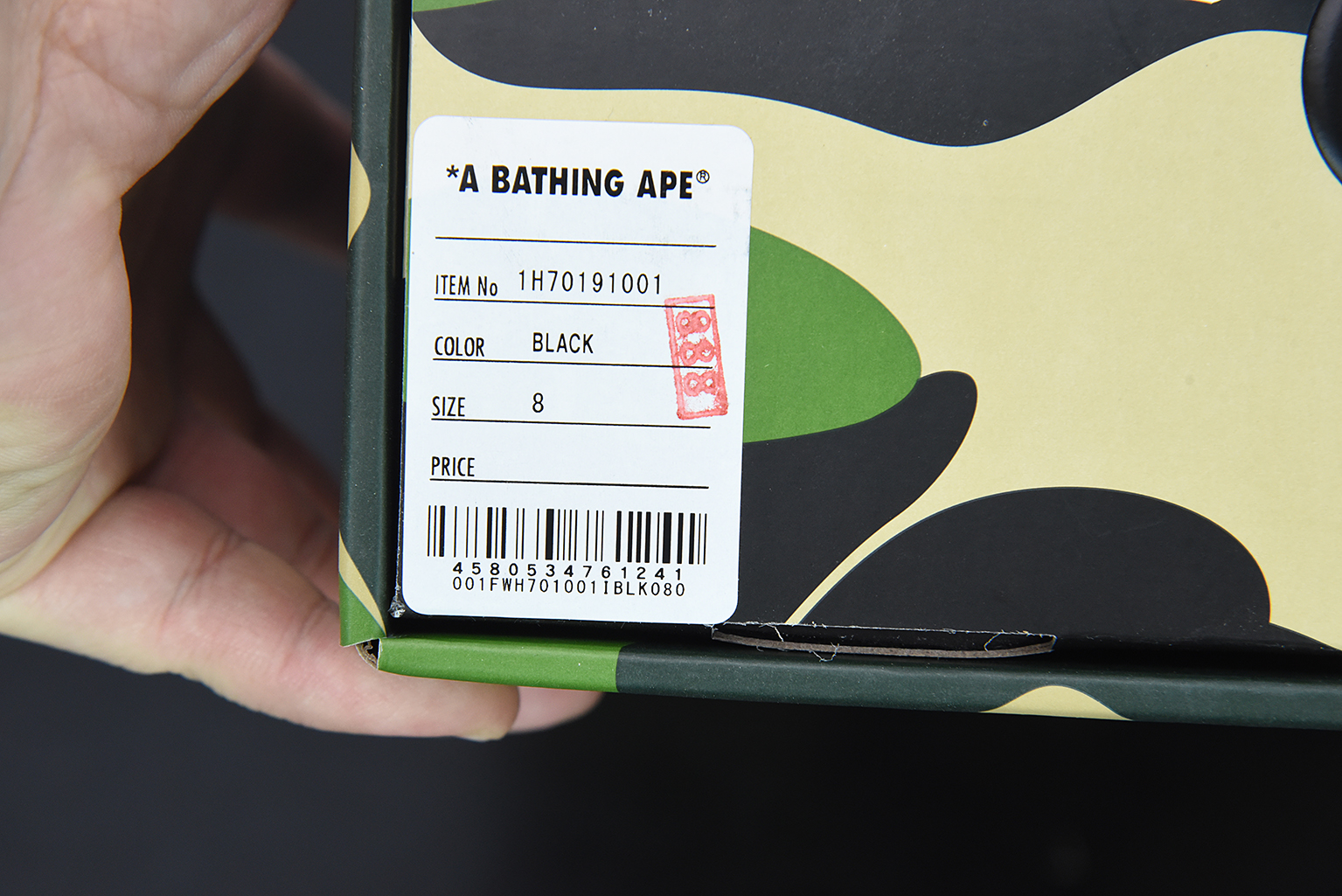 A Bathing Ape Bape Sta Low Black 1H70191001