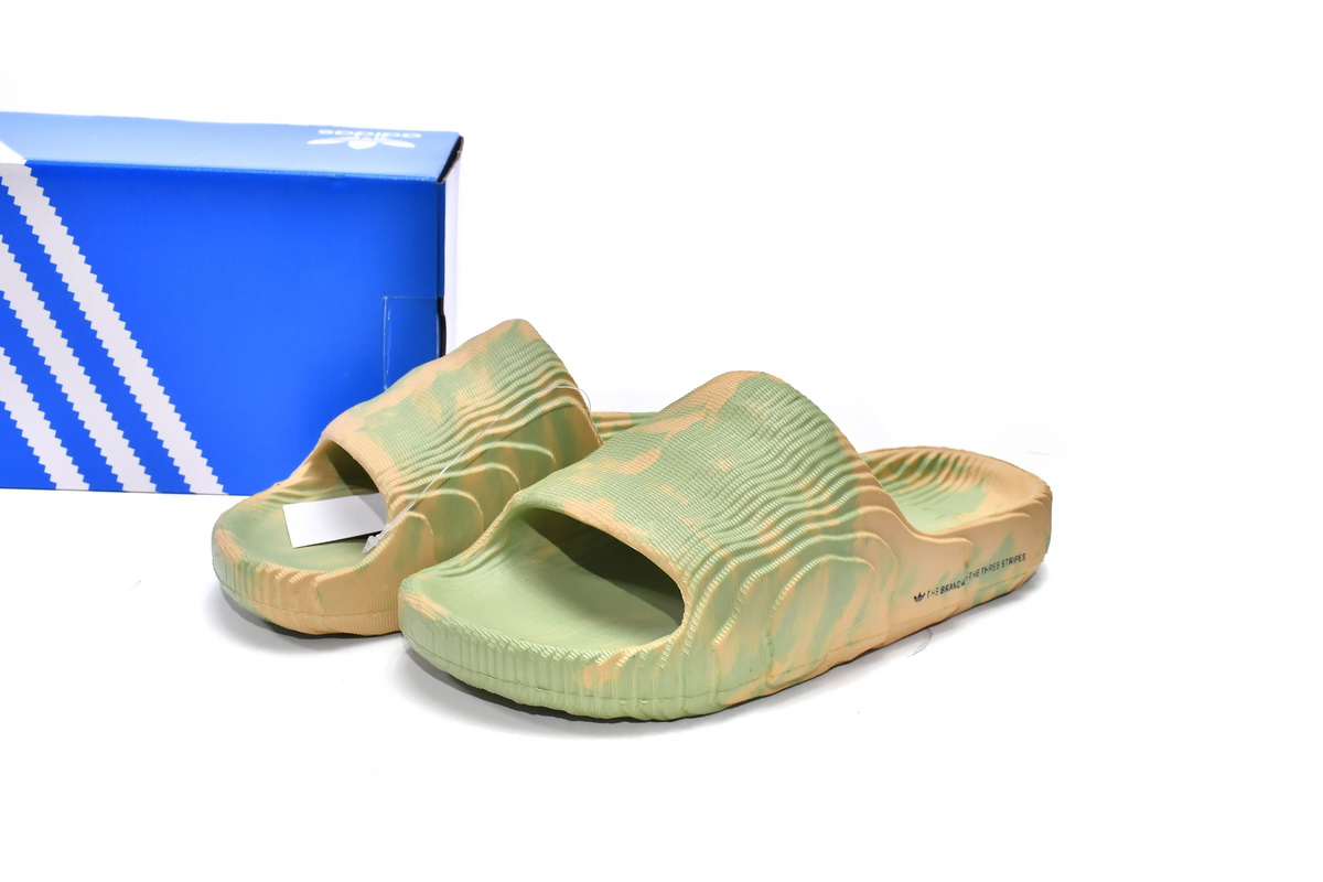 adidas originals Adilette 22 Slides Magic Lime Desert Sand  GY1597