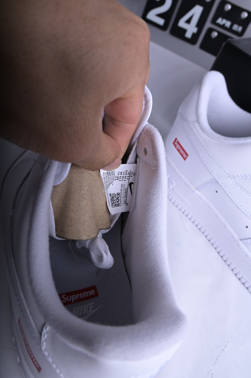 Supreme x Nike Air Force 1 Low White  CU9225-100