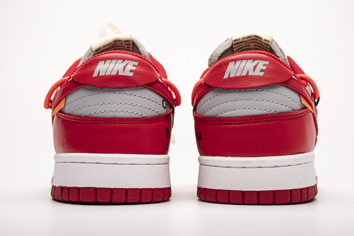 OFF White X Nike Dunk Low University Red   CT0856-600
