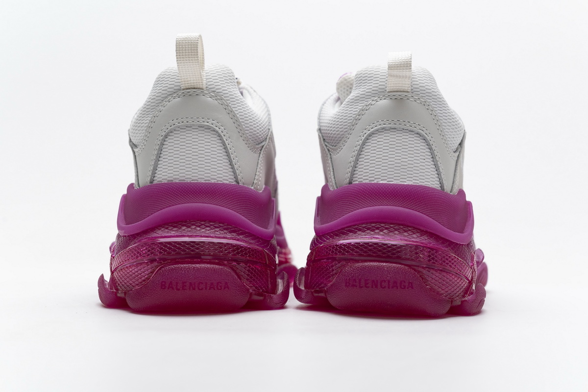 Ba***ci*ga Triple S White Pink  544351 W09O1 2281