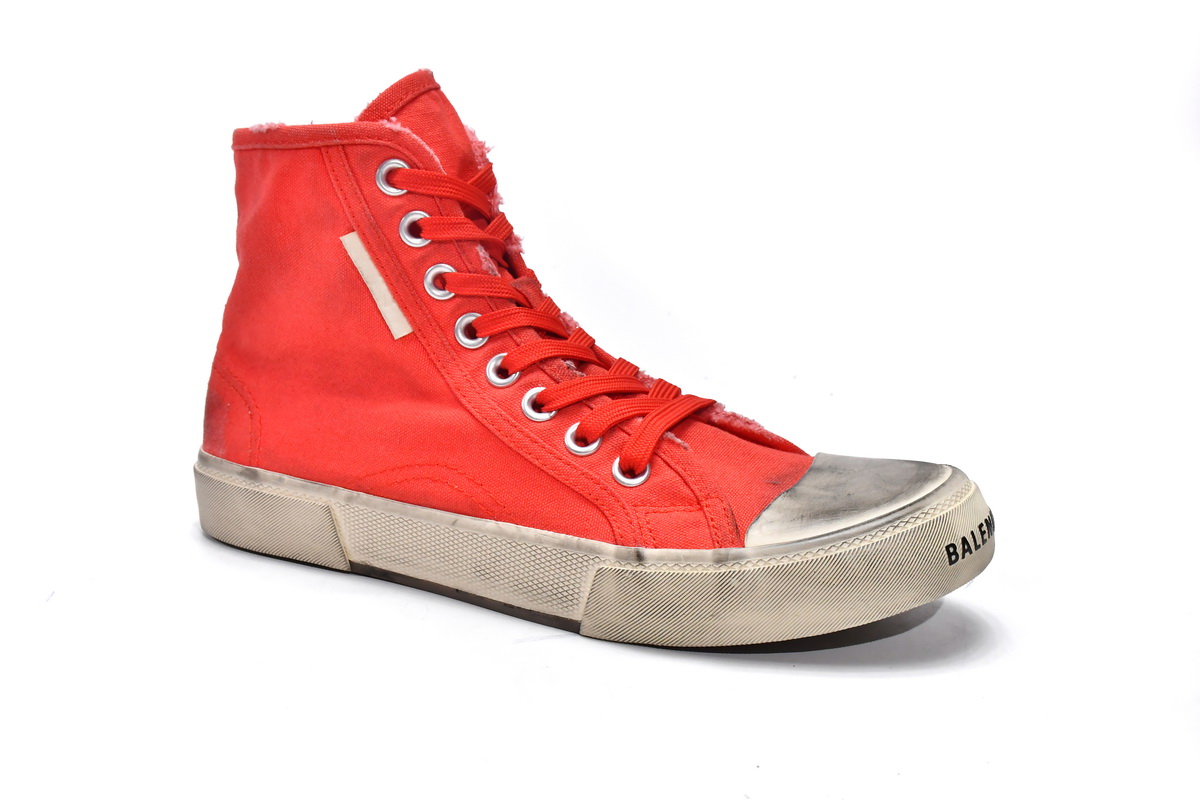 Ba***ci*ga Paris High Destroyed - Red   688756 W3RC4 6090