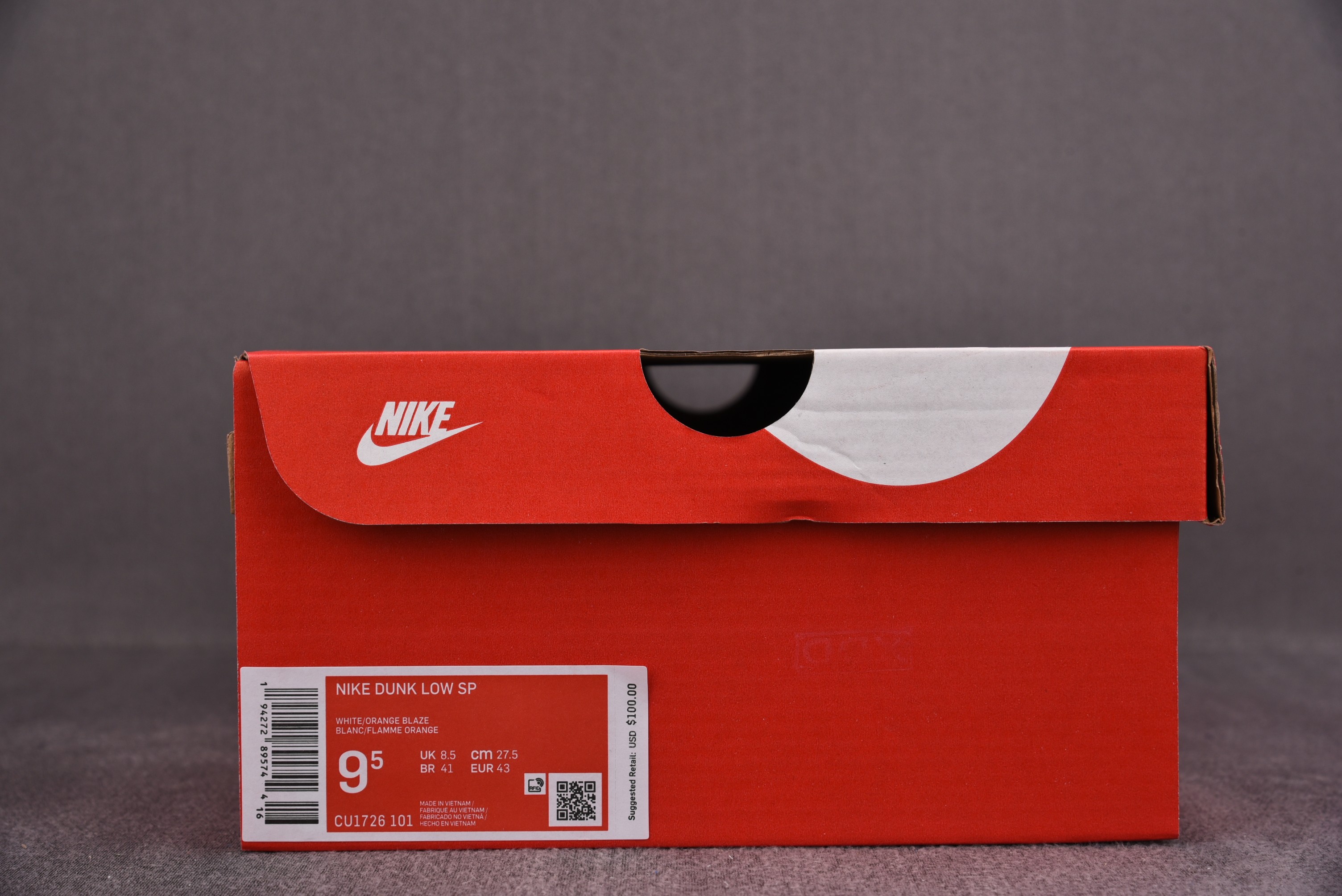 M Batch  Nike Dunk Low SP Orange Blaze   CU1726-101