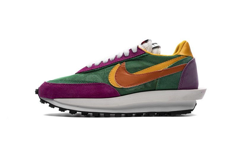 Sacai x Nike LDWaffle GreenPinkOrange BV0073-301