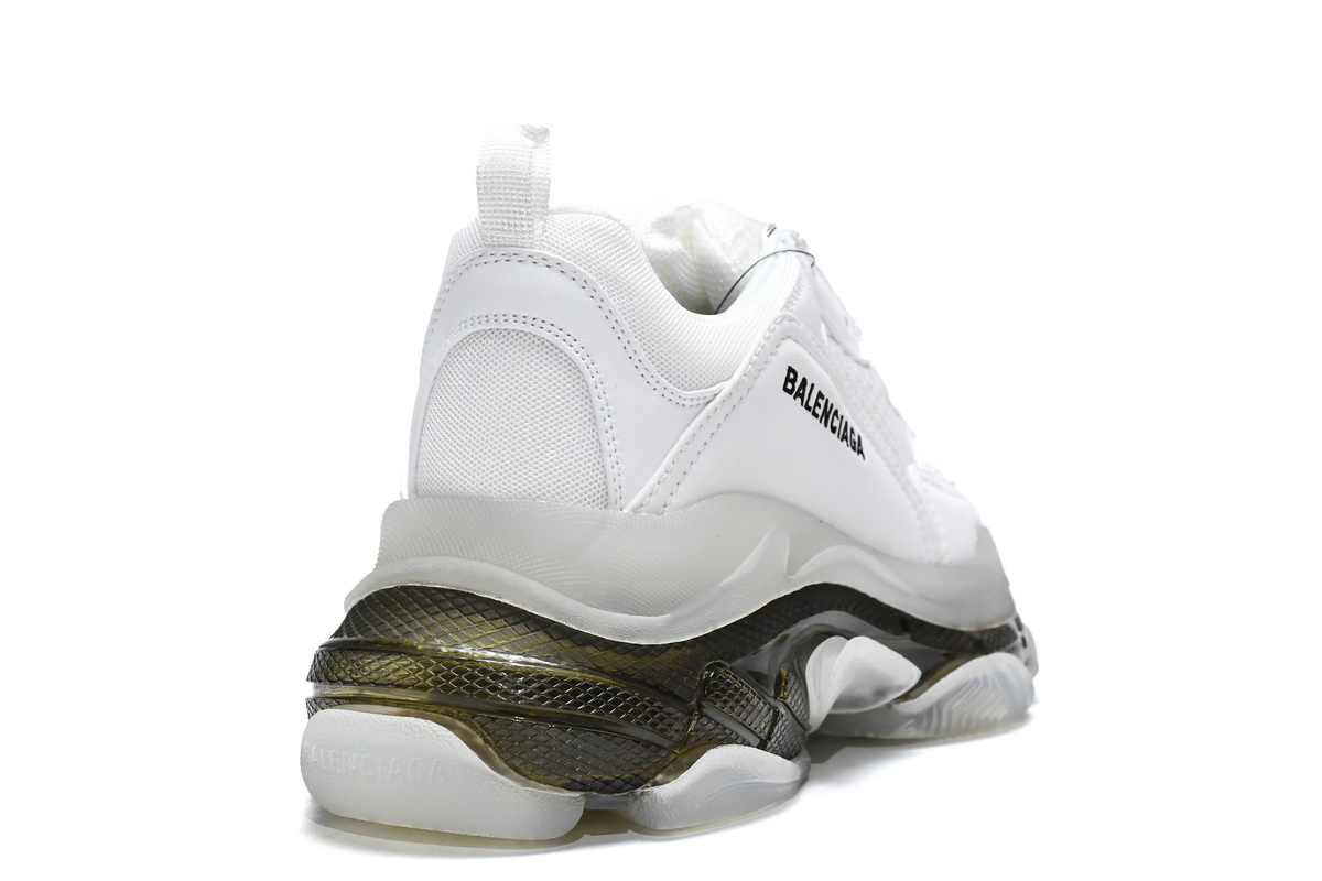 Ba***ci*ga Triple S White Carbon Ash  544351 W0901 9001
