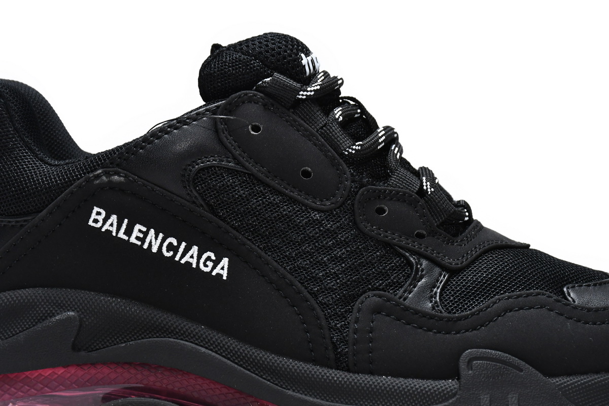 Ba***ci*ga Triple S Black Claret Red  544351 W0901 9011