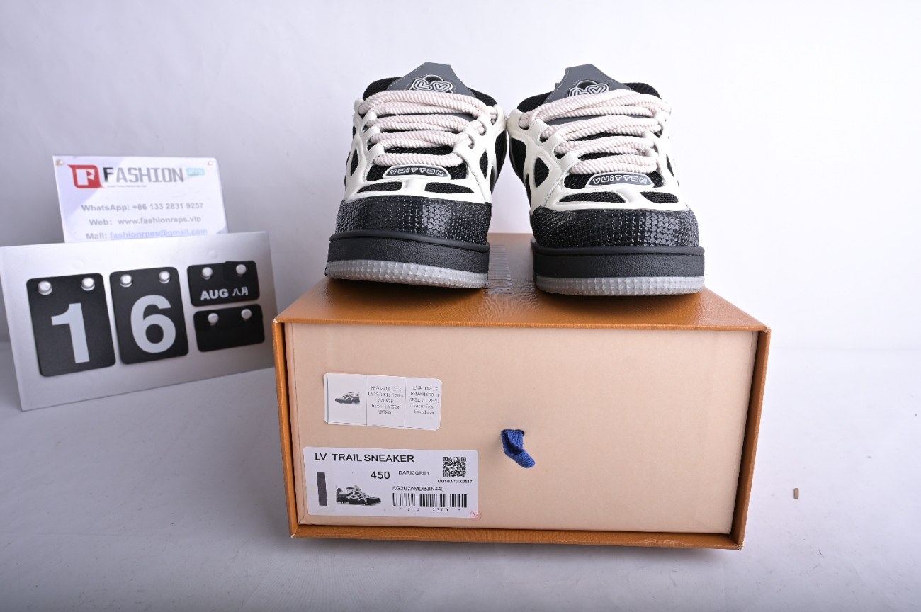 L*IS V*N Skate Sneaker Grey White 1AC52K