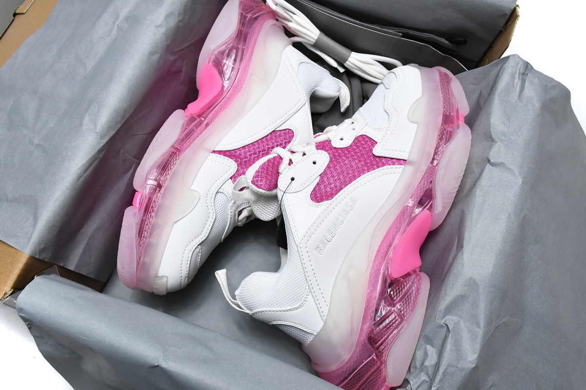 Ba***ci*ga Triple S White Peach   544351 W09ON 9028