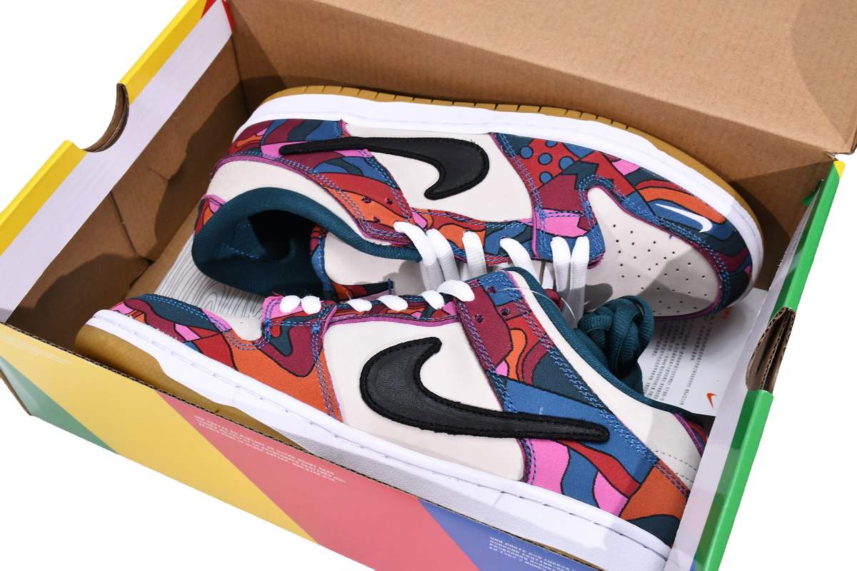 Parra x Nike SB Dunk Low Pro QS Abstract Art  DH7695-600