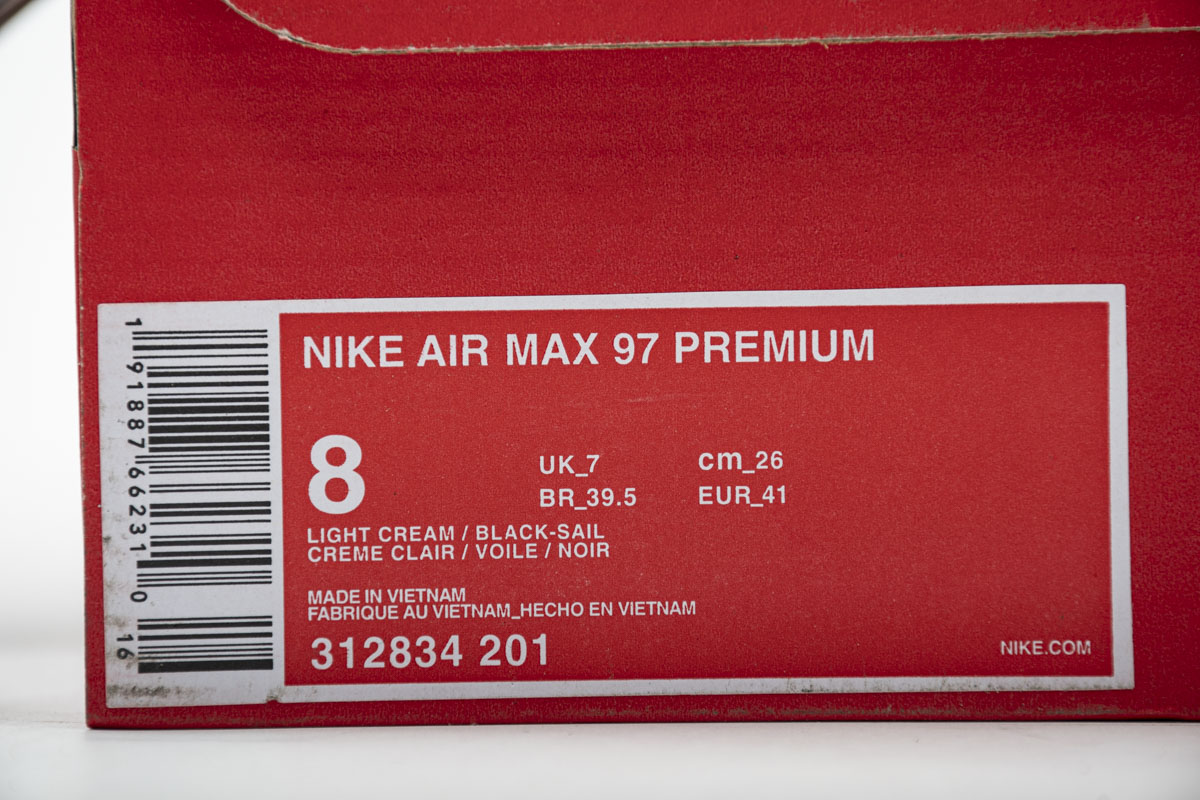 Nike Air Max 97 Premium Plaid Light Cream 312834-201