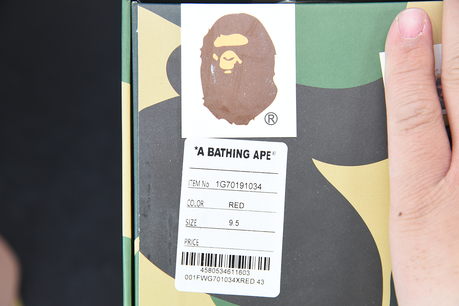 A Bathing Ape Bape SK8 Sta Brown Orange 1G70191034