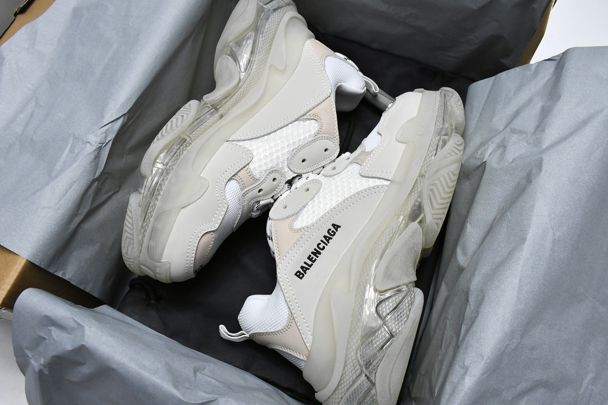 Ba***ci*ga Triple S White   544351 W09E1 9000
