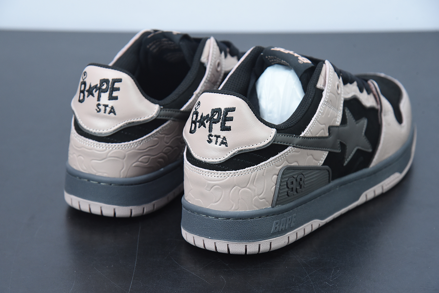 A Bathing Ape Bape SK8 Sta Dirty Pink Black 1G801009I