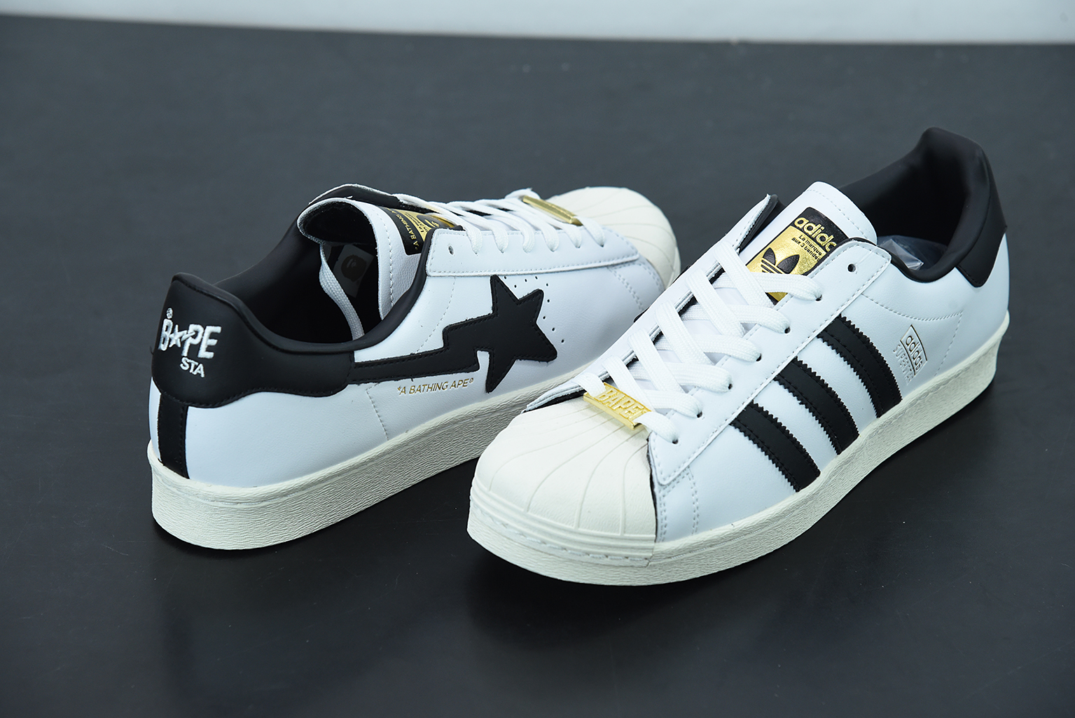 adidas Superstar 80s Bape White Black GZ8980