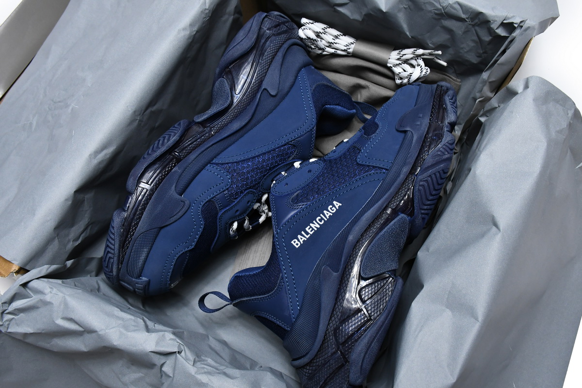 Ba***ci*ga Triple S Dark Blue  541624 W091 4107