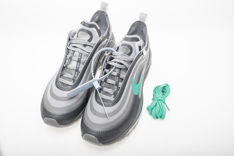 OFF WHITE X Nike Air Max 97 “Wolf Grey Menta” AJ4585-101