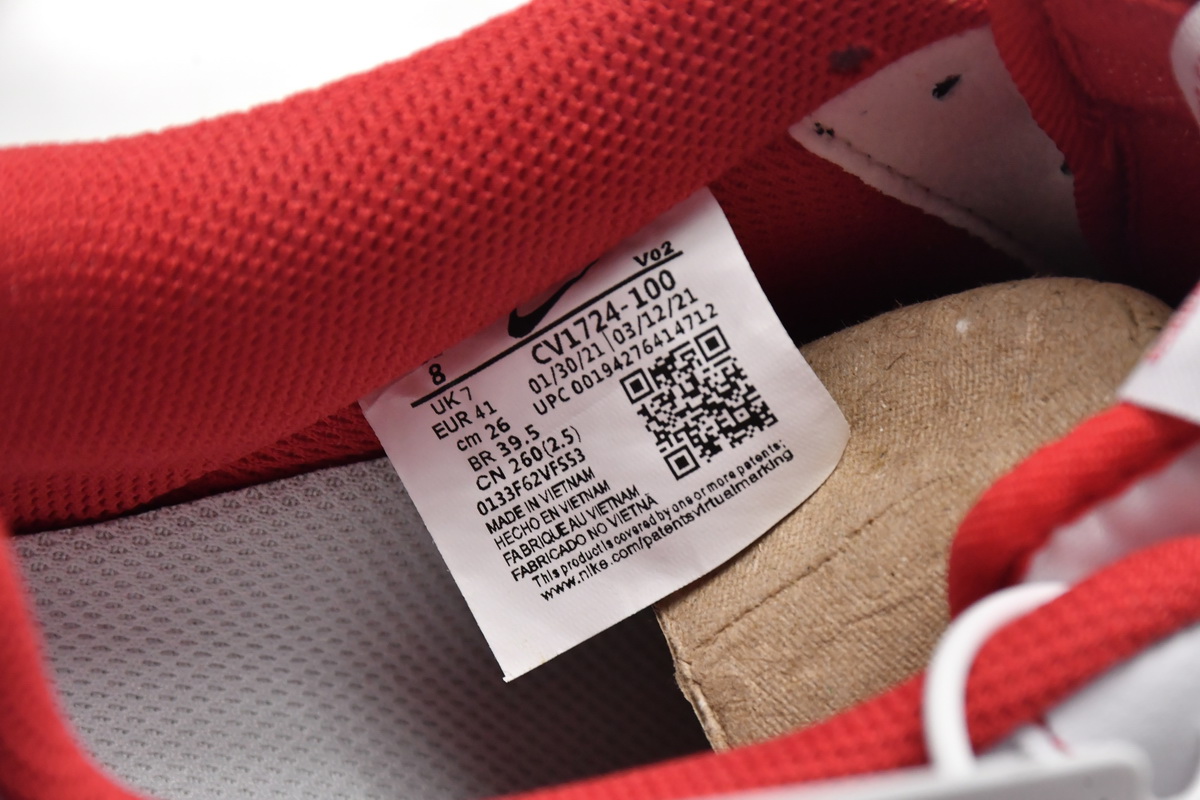 Nike Air Force 1 Low Contrast Stitch Red   CV1724-100