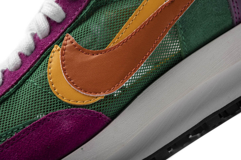 Sacai x Nike LDWaffle GreenPinkOrange BV0073-301