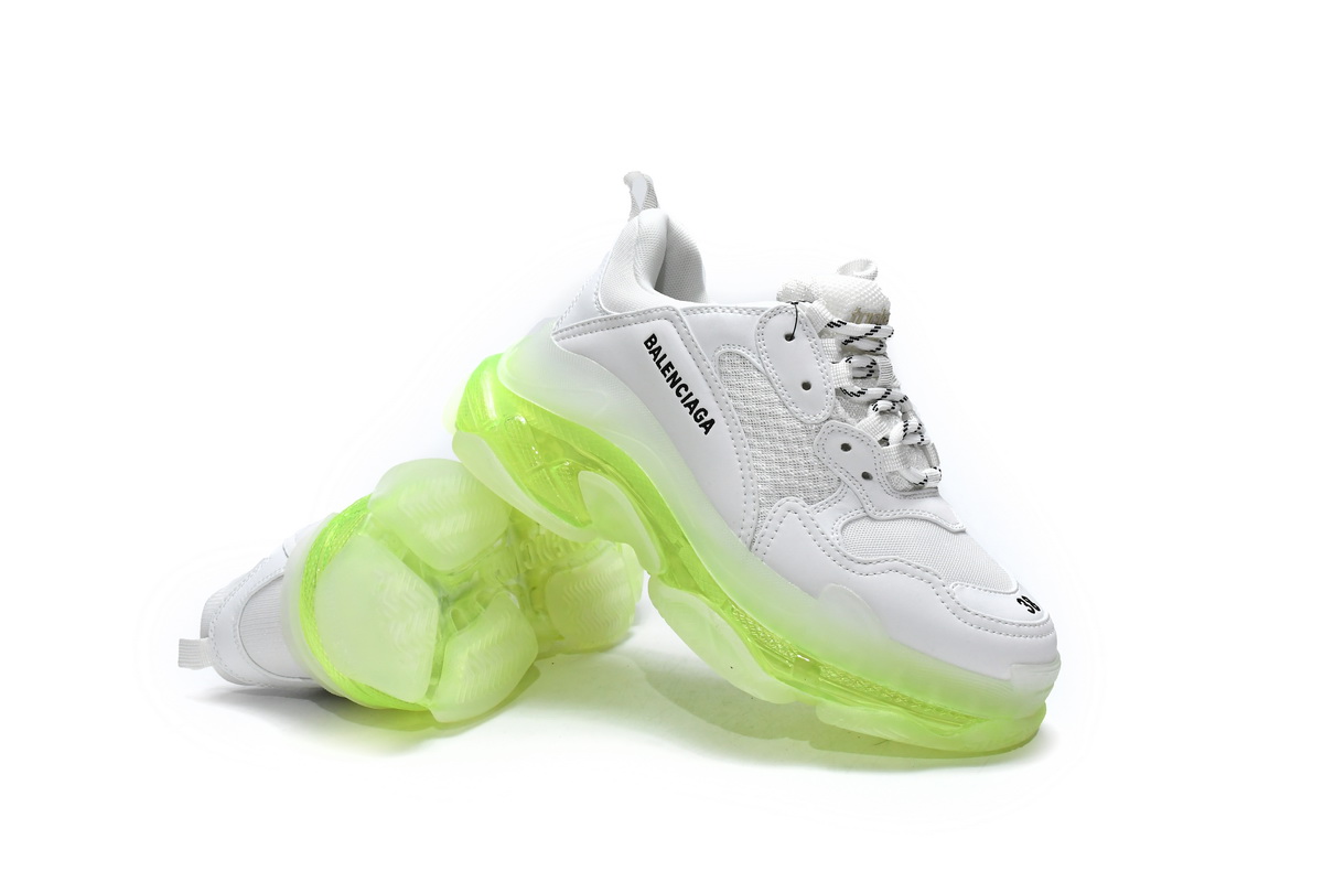 Ba***ci*ga Triple S White Green   544351 W0901 9010