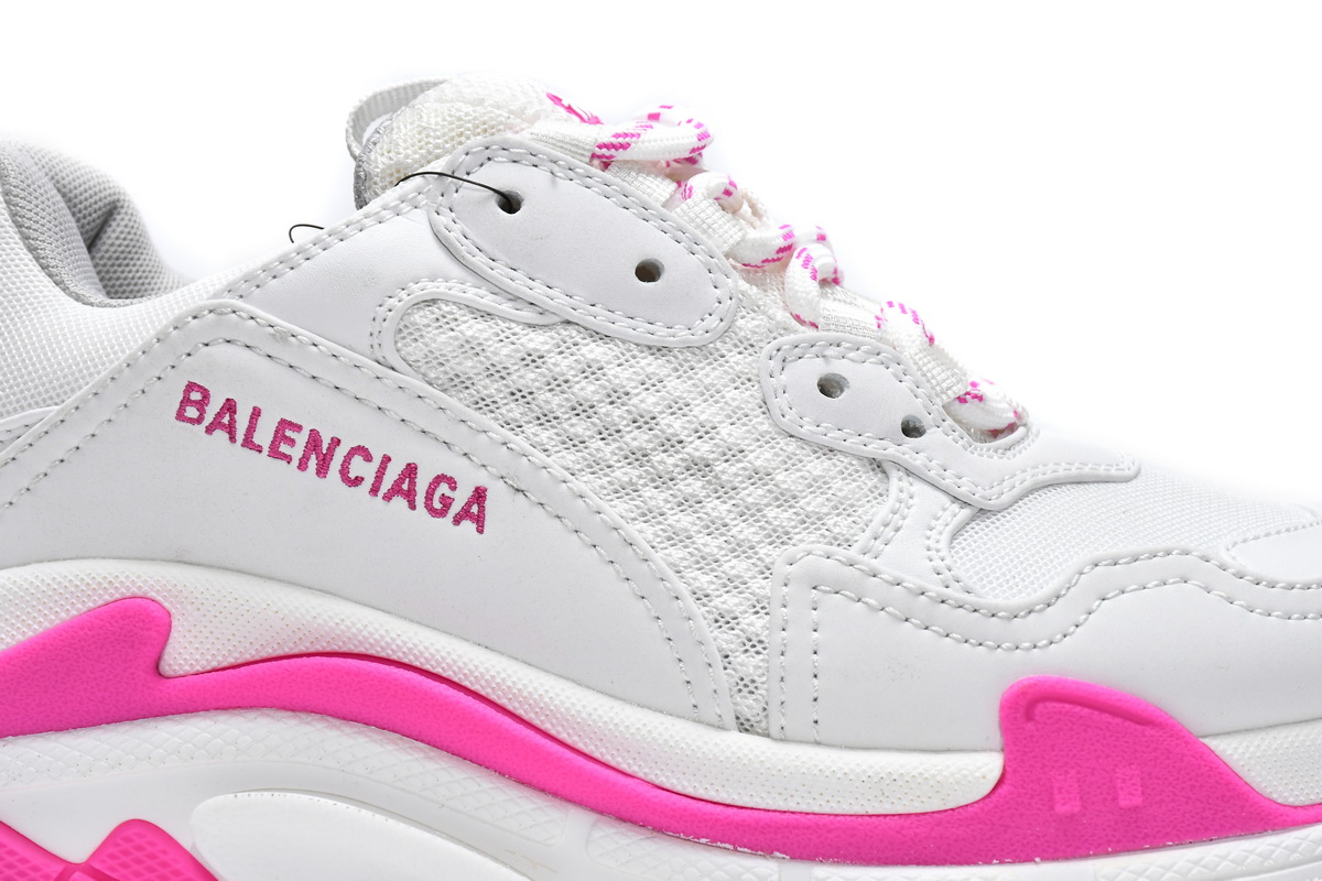 Ba***ci*ga Triple S White Peach Red   536737 W2CA3 3890