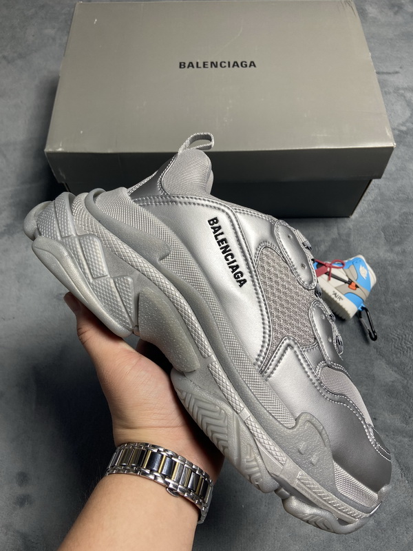 Balenciaga Triple S Light Gray Silver   536737 W2FS2 8100