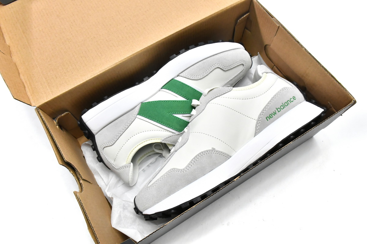 N*w B*lance 327 White Green   WS327LG