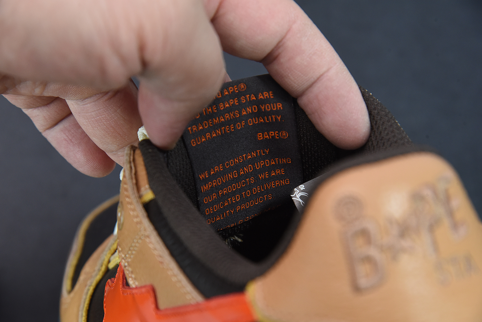 A Bathing Ape Bape SK8 Sta Brown Orange 1G70191034