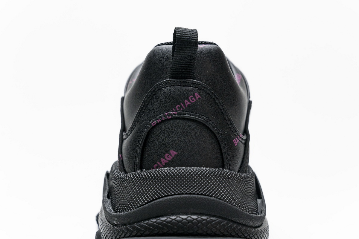 Ba***ci*ga Triple S Letter Black Pink   524039 W2FA1 7635