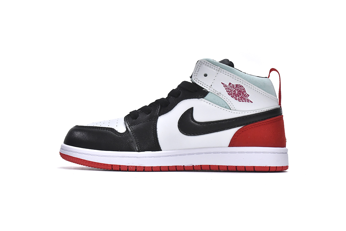 KID shoes Air Jordan 1 Mid PS Red Black Toe  BQ6932-100