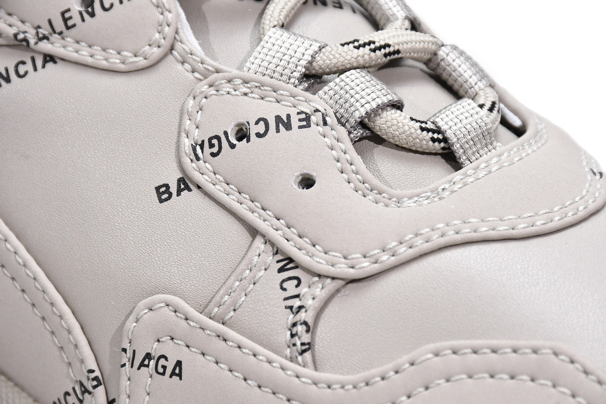 Ba***ci*ga Triple S Letter Beige  524039 W2FA1 9710
