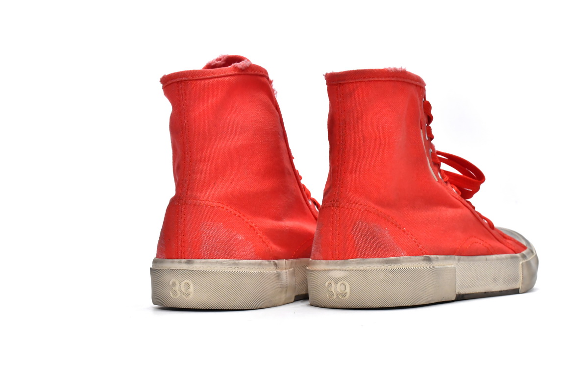 Ba***ci*ga Paris High Destroyed - Red   688756 W3RC4 6090
