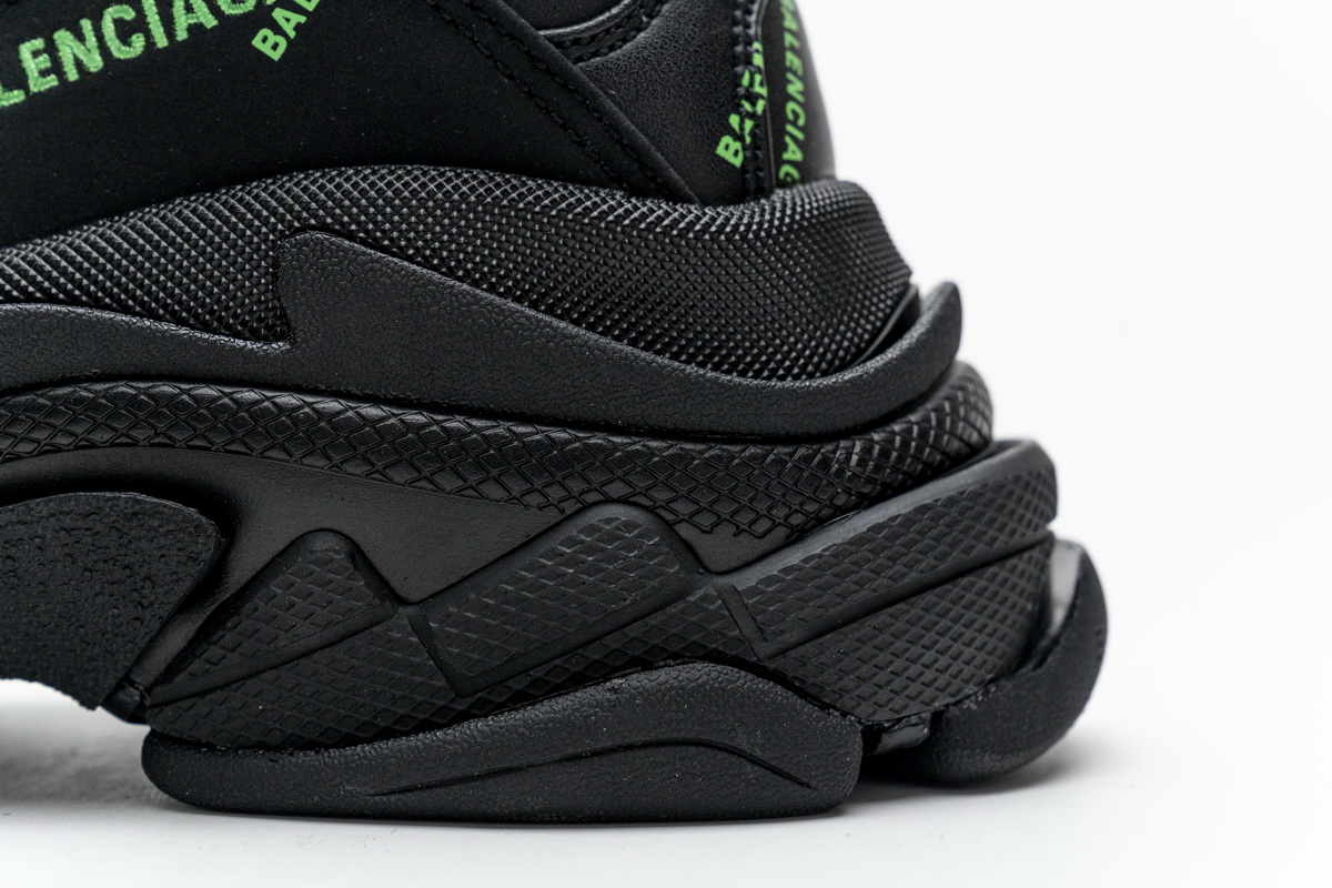 Ba***ci*ga Triple S Letter Fluorescent Yellow  524039 W2FA1 7633