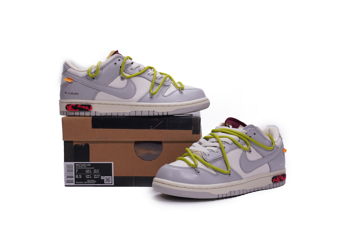 OFF WHITE x Nike Dunk SB Low The 50 NO.8   DM1602-106