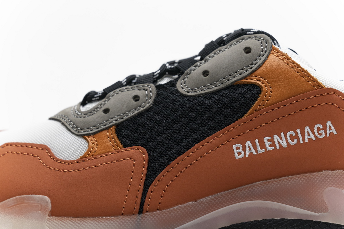 Ba***ci*ga Triple S Black Orange  541624 W09E1 1766